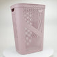 Mind Reader 60L Slim Laundry Hamper, Clothes Basket, Lid, Ventilated, Plastic, 17.25"L x 13.75"W x 23.5"H