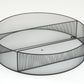 Mind Reader Circular Floating Shelves, Wall Decor, Accent Shelf, Office, Bathroom, Metal Mesh, 18"L x 4"W x 18"H