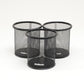 Mind Reader Metal Mesh Pen and Accessories Holders, Desktop Organizer for Office, Makeup, or Kitchen Use, Set of 3