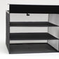 Mind Reader Slide-On Under Desk File Organizer, No Tools Required, Hanging Storage for Laptops, Folders, and Notebooks, Metal, Black