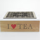 Mind Reader Bali Collection, 9-Compartment Decorative Tea Bag Organizer, 90 Bag Capacity, Brown