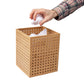 Mind Reader Lattice Collection, Wastepaper Basket Set, Office, Restroom, Rayon from Bamboo, Brown
