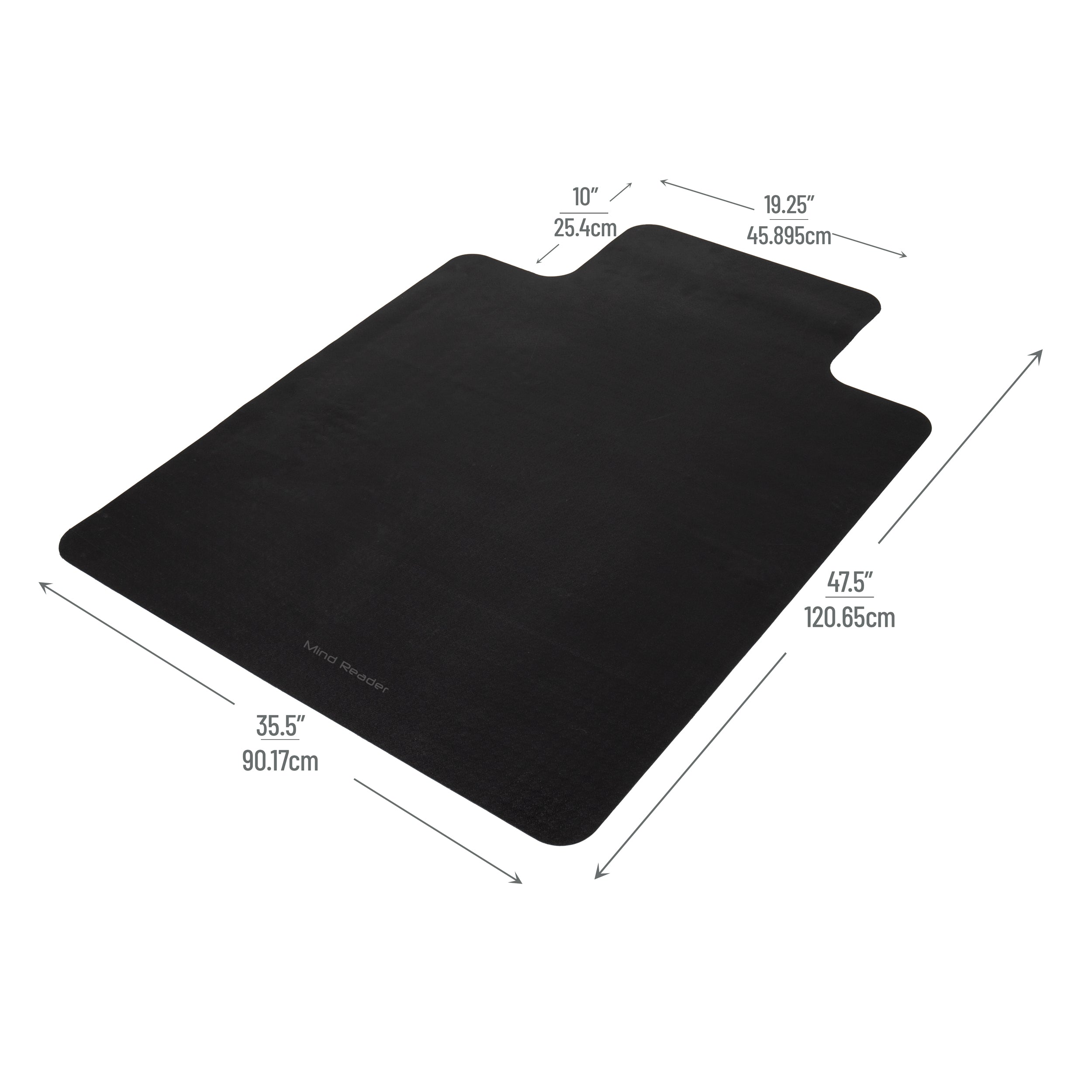 Black office chair discount mat for carpet