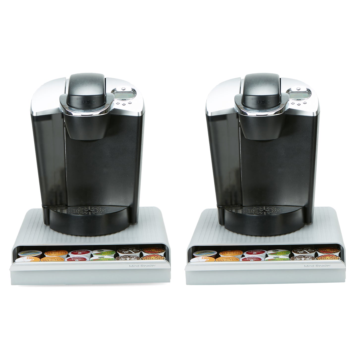 Mind Reader Anchor Collection, Single Serve Coffee Pod Drawer, 36 Coffee Pod Capacity, Countertop Organizer, Coffee Machine Base