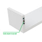 Mind Reader 3 Pack Of U Floating Wall Shelves with Invisible Brackets for Living Room, Bedroom, Bathroom, Kitchen Decor