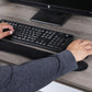 Mind Reader Ergonomic Keyboard and Mouse Wrist Rest Set, Gaming Accessory, Memory Foam, 16.75"L x 3"W x 0.75"H, Black