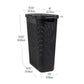 Mind Reader Basket Collection, Slim Laundry Hamper, 40 Liter (15kg/33lbs) Capacity, Cut Out Handles, Attached Hinged Lid, Ventilated