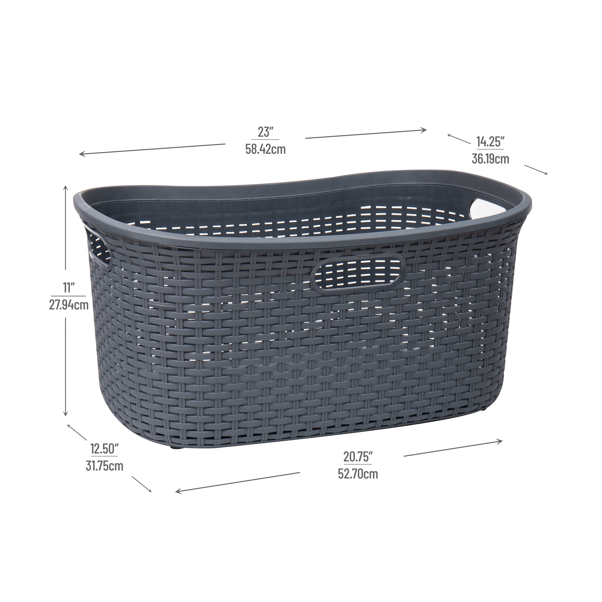 Laundry basket best sale height