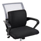 Mind Reader Back and Footrest Set, Under Desk at Work, Ergonomic, Office, Back Rest 13"L x 12.5"W x 4.25"H, 2 Pcs, Black