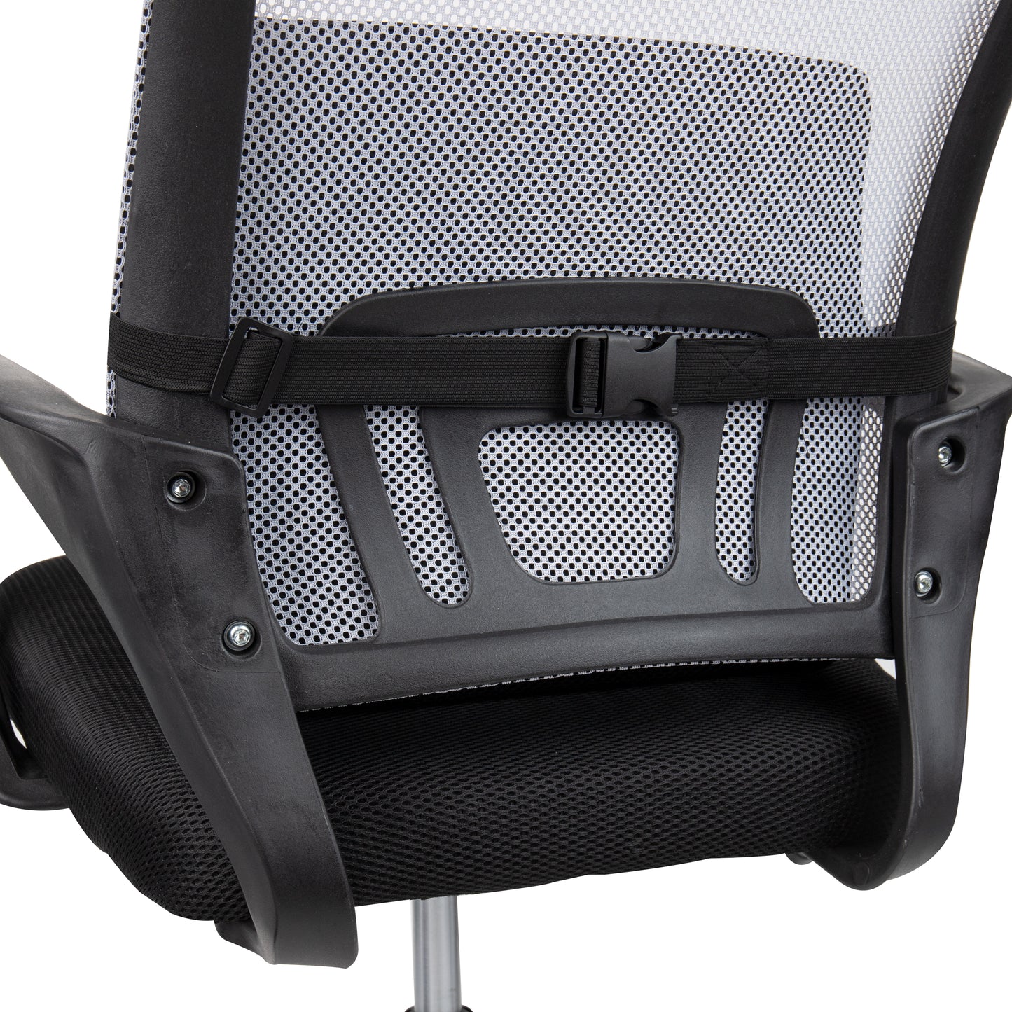 Mind Reader Back and Footrest Set, Under Desk at Work, Ergonomic, Office, Back Rest 13"L x 12.5"W x 4.25"H, 2 Pcs, Black