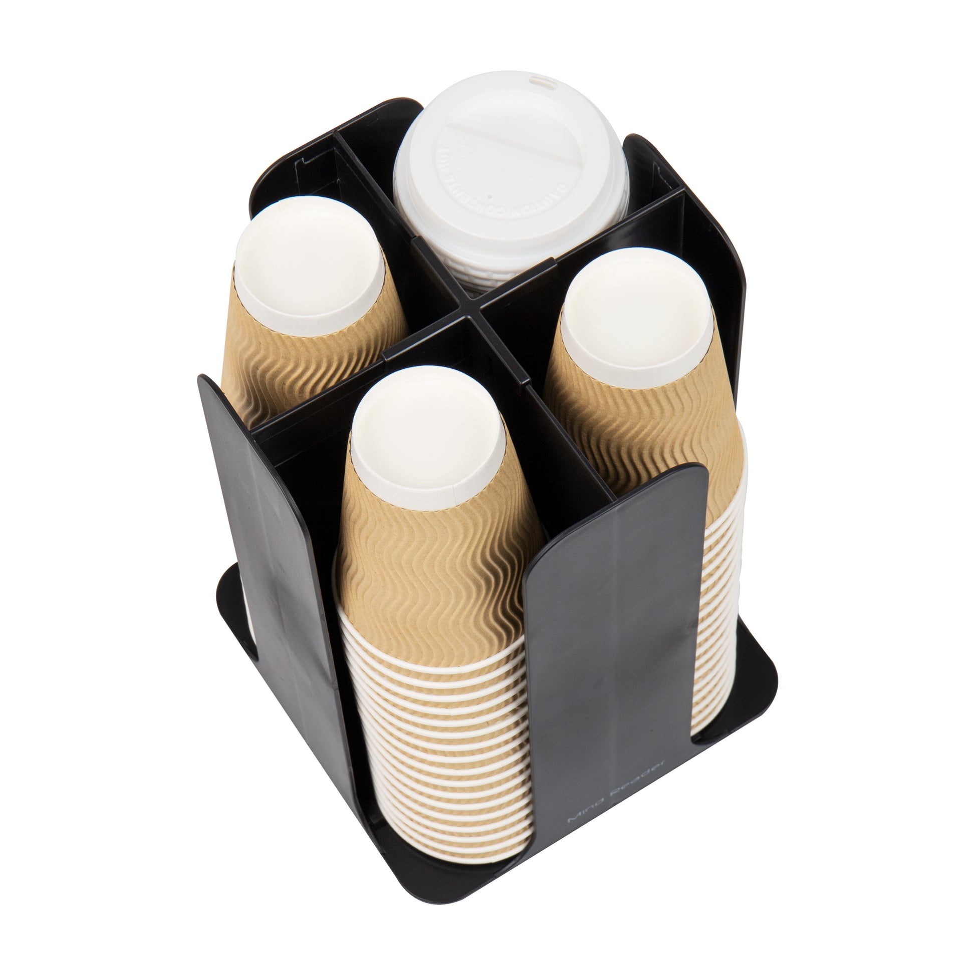 3 Compartments Acrylic Coffee Cup Dispenser Organizer Paper Cup Lid Sleeve  Holder Disposable Cup Organizer Coffee Shop Supplies Paper Cup Holder Cup