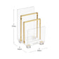 Mind Reader Cosmopolitan Collection, 3-Tier Mail Sorter, Office, Gold