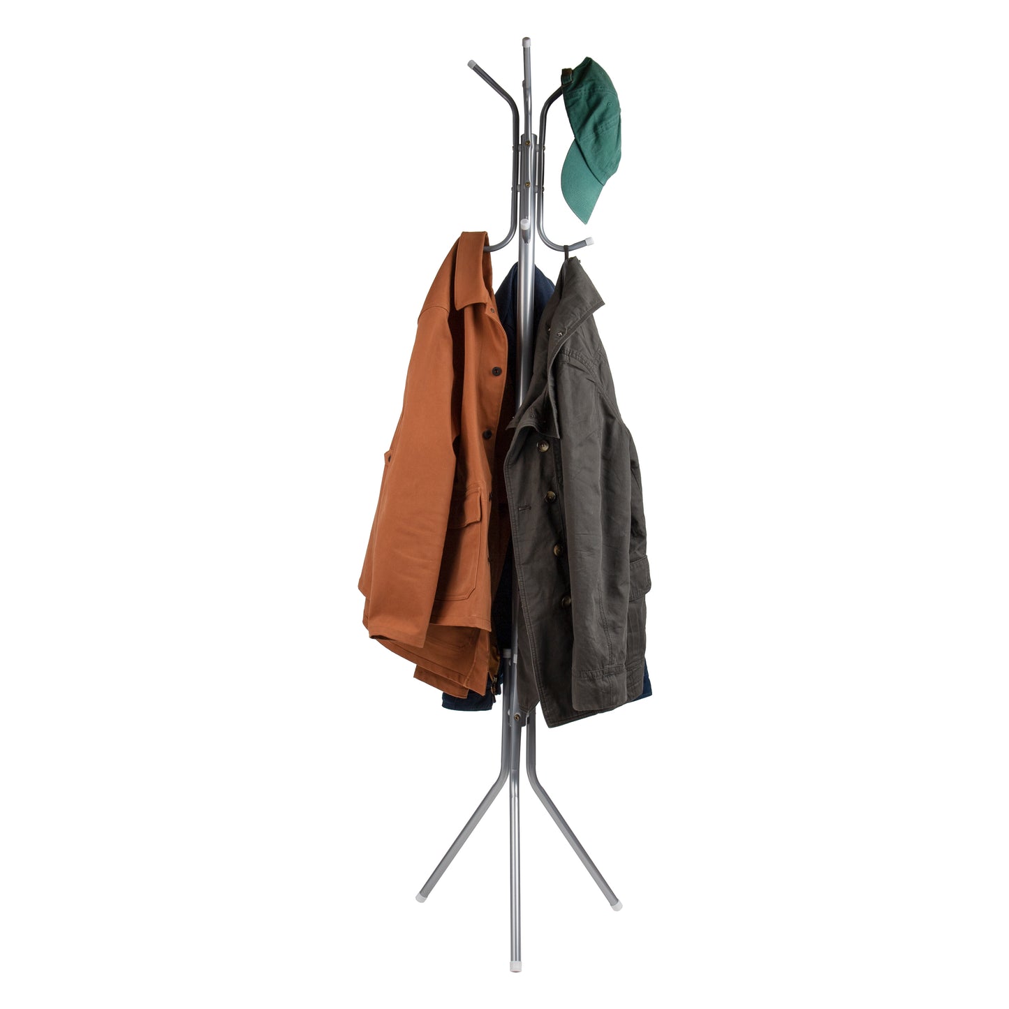 Mind Reader Coat Rack, Hall Tree, Freestanding, Coat Tree, Hat, Jacket, Purse, Metal, 14.75"L x 16.5"W x 69"H