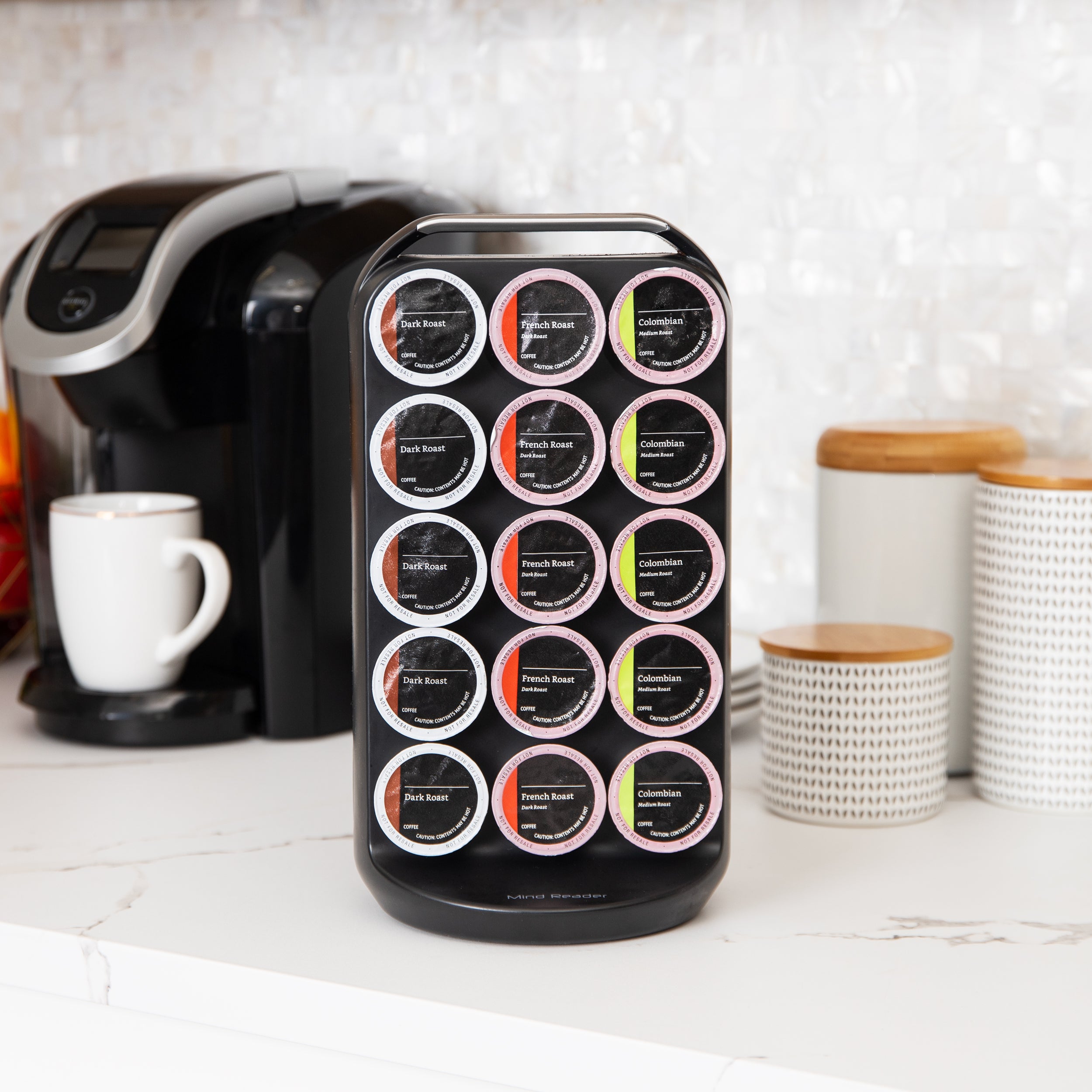 Mind Reader Single Serve Coffee Pod Storage 30 Pod Capacity Countert Mindreaderstore