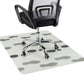 Mind Reader Office Chair Mat for Carpet, Under Desk Protector, Polycarbonate, 47.25 x 35.25, Clear with Black Art