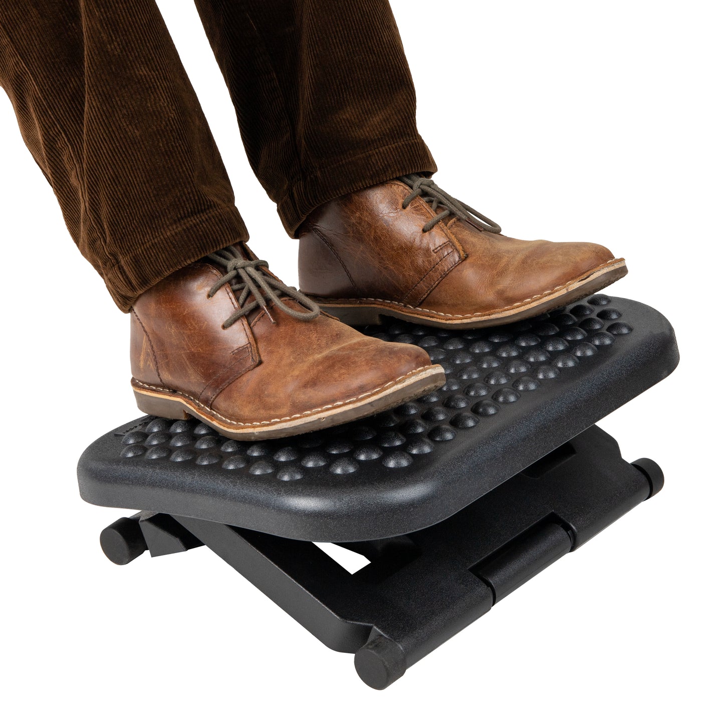 Mind Reader Foot Rest, Under Desk at Work, Ergonomic, Height Adjustable, Office, Plastic, 17"L x 13"W x 6.25"H