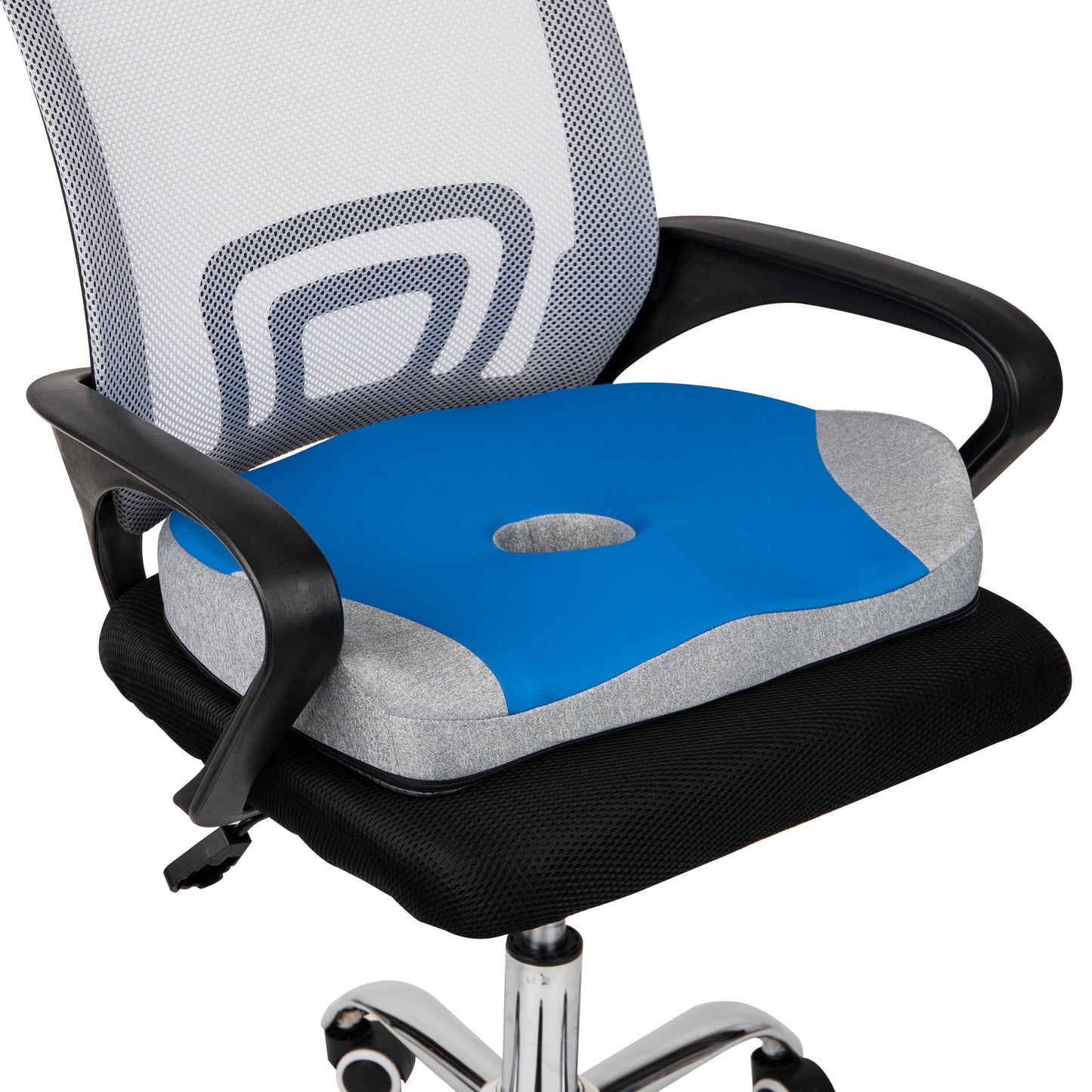 Gel Seat Cushion, Pressure Relief with Non-Slip Cover Ergonomics Chair  Cushion