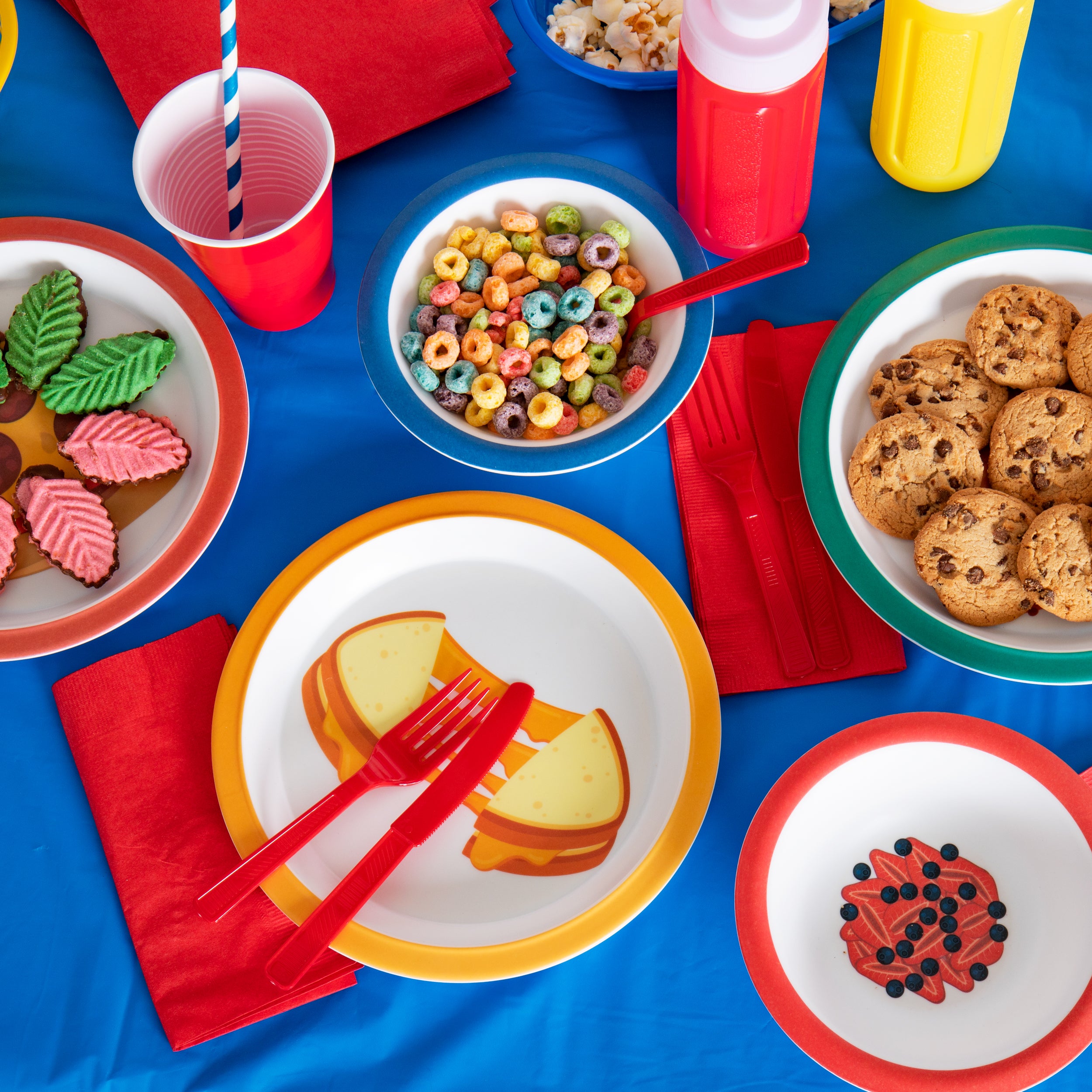 Kids plate and top bowl sets