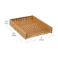 Mind Reader Lattice Collection, Paper Tray, Set of 2, Office, Rayon from Bamboo, Brown