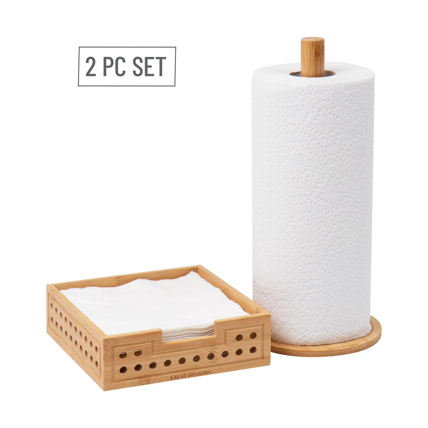 Paper Towel Holder Countertop, Wood Paper Towel Holder Stand