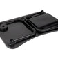 Mind Reader Woodland Collection, Portable Laptop Desk/Breakfast Table with Storage Drawer, Collapsible, Portable, Folding Legs, Black
