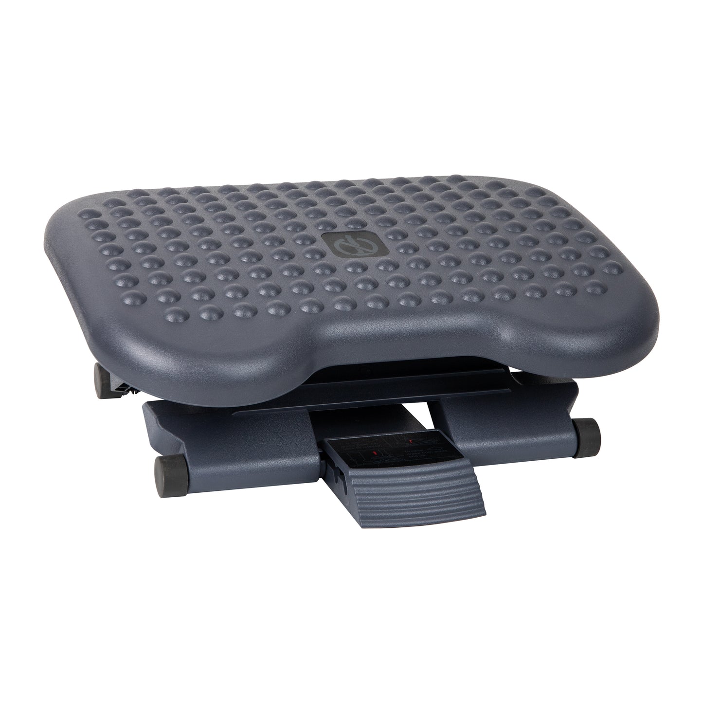 Mind Reader Foot Rest, Under Desk at Work, Ergonomic, Height Adjustable, Office, Plastic, 18"L x 13.5"W x 6.5"H, Black