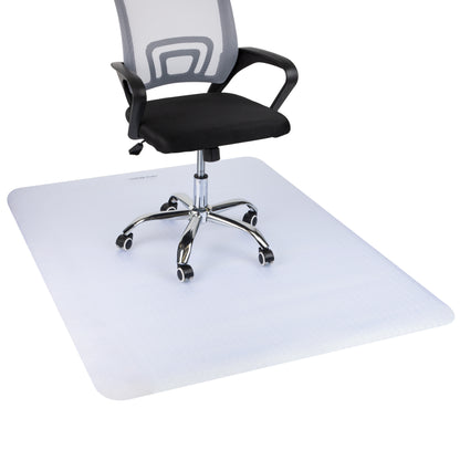 Mind Reader 9-to-5 Collection, Office Chair Mat with Spikes for Low Pile Carpet, 60 x 46, PVC, Clear