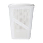 Mind Reader 60L Slim Laundry Hamper, Clothes Basket, Lid, Ventilated, Plastic, 17.25"L x 13.75"W x 23.5"H, Gray