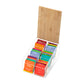 Mind Reader Modern Collection, 3-Tier Tea Caddy, 60 Bag Capacity, Breakroom, Countertop Organizer, Rayon from Bamboo and Acrylic, Brown