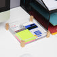 Mind Reader Modern Collection, Catch All Tray and Pen Cup Set, Office, Rayon from Bamboo and Acrylic, Brown