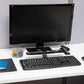 Mind Reader Over Keyboard Shelf, Desktop Organizer, Phone Holder, Storage, Phone Holder, Office, 13"L x 2"W x 3.5"H, Black