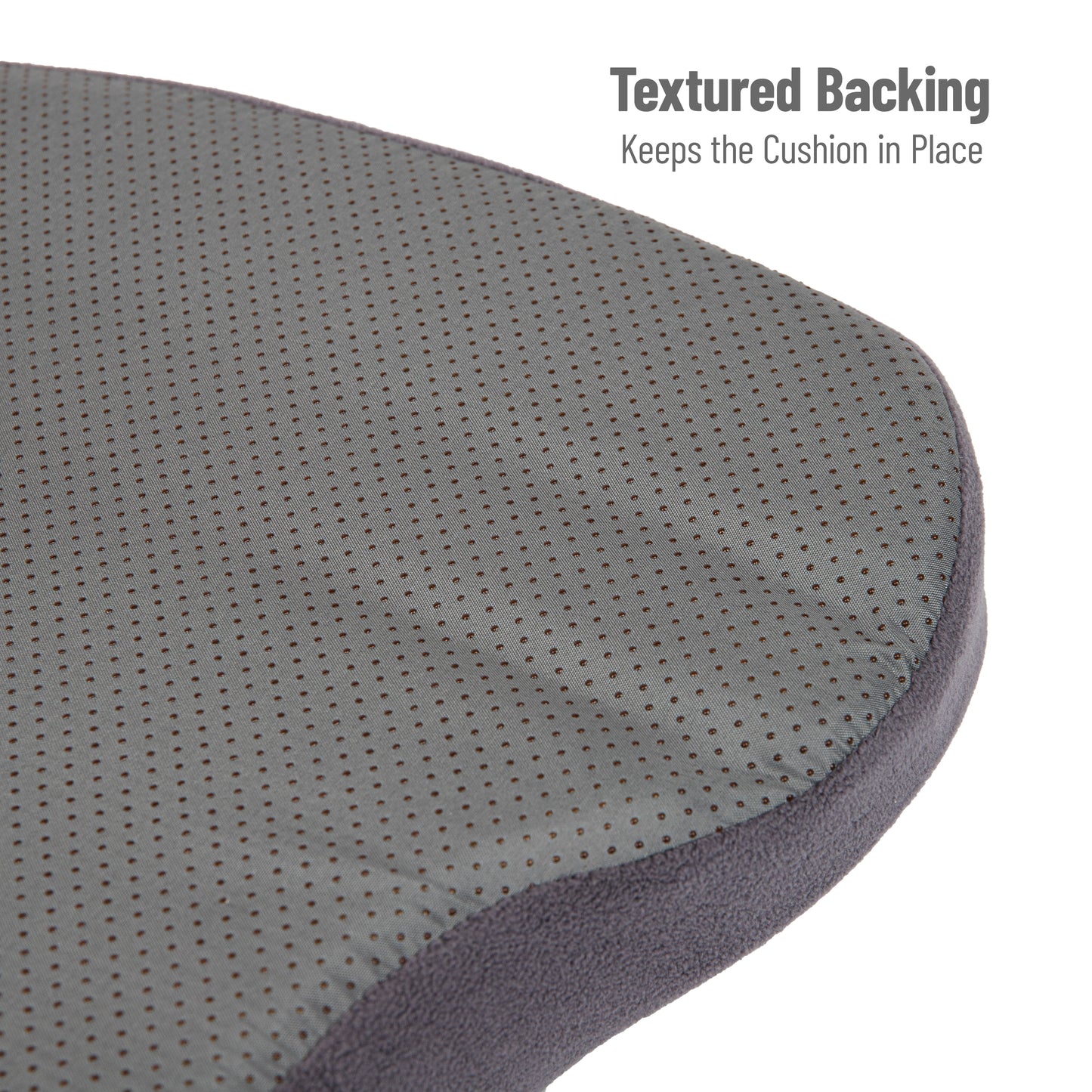 Mind Reader Office Chair Cushion, Ergonomic, Orthopedic, Portable, Car Seat, Memory Foam, 18.25"L x 15.5"W x 4"H, Gray