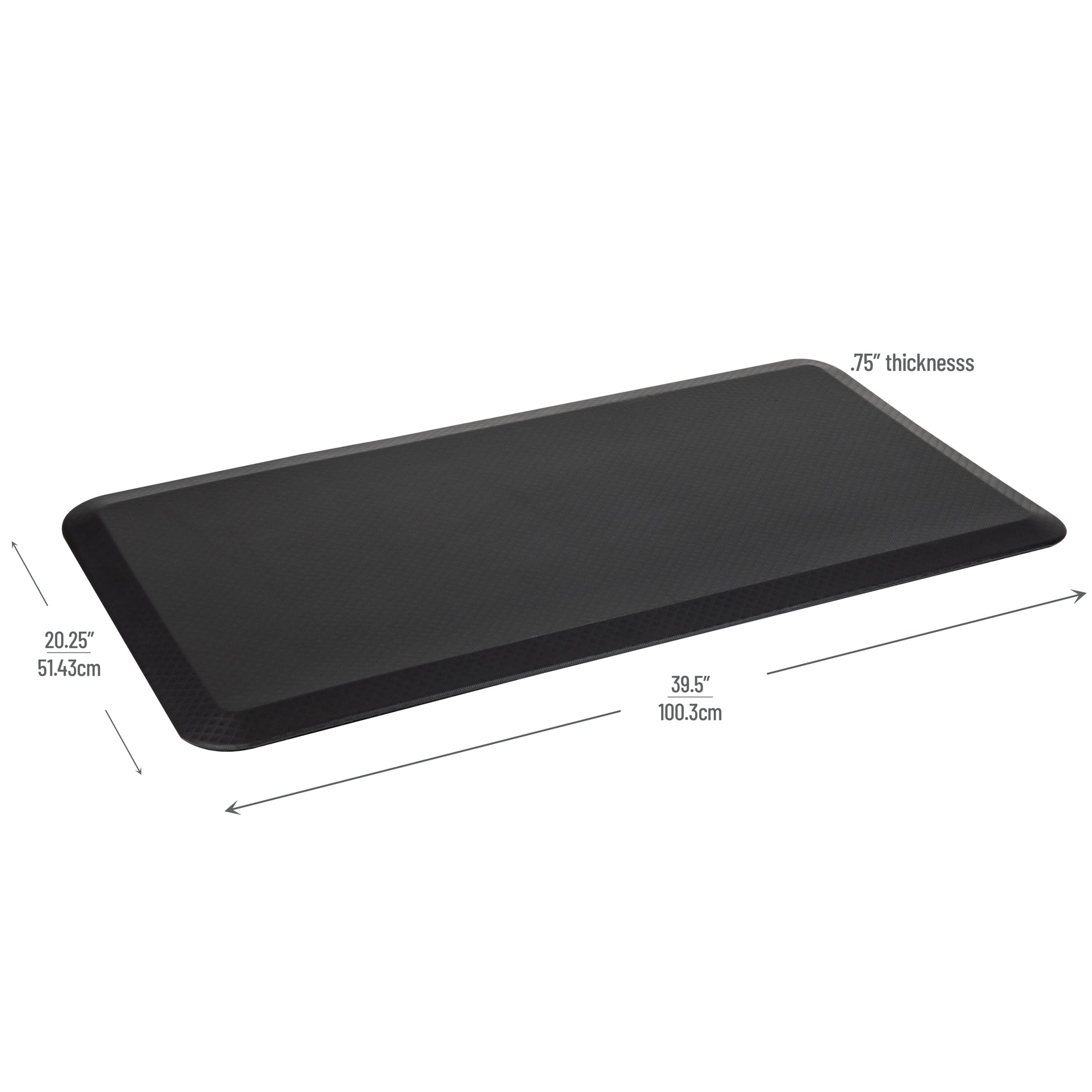 Floor Mat For Standing Desk Black - Mind Reader : Target