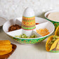 Mind Reader Taco Holders and Divided Serving Carousel Set, Taco Tuesday, Melamine, 12.5"Lx 12.5"W x 8.25"H, 5 pcs, White