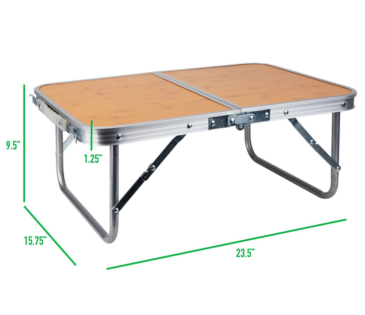 Mind Reader Woodland Collection, Portable Laptop Desk/Breakfast Table, Collapsible, Portable, Folding Table and Legs