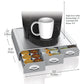 Mind Reader Anchor Collection, 3-Drawer Single Serve Coffee Pod Drawer, 36 Coffee Pod Capacity, Countertop Organizer, Coffee Machine Base, 12.25"L x 13.5"W x 2.5"H