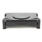 Mind Reader Anchor Collection, Rotating Extra Wide Adjustable Monitor Stand with Storage Drawer, 40lb. Capacity, Black