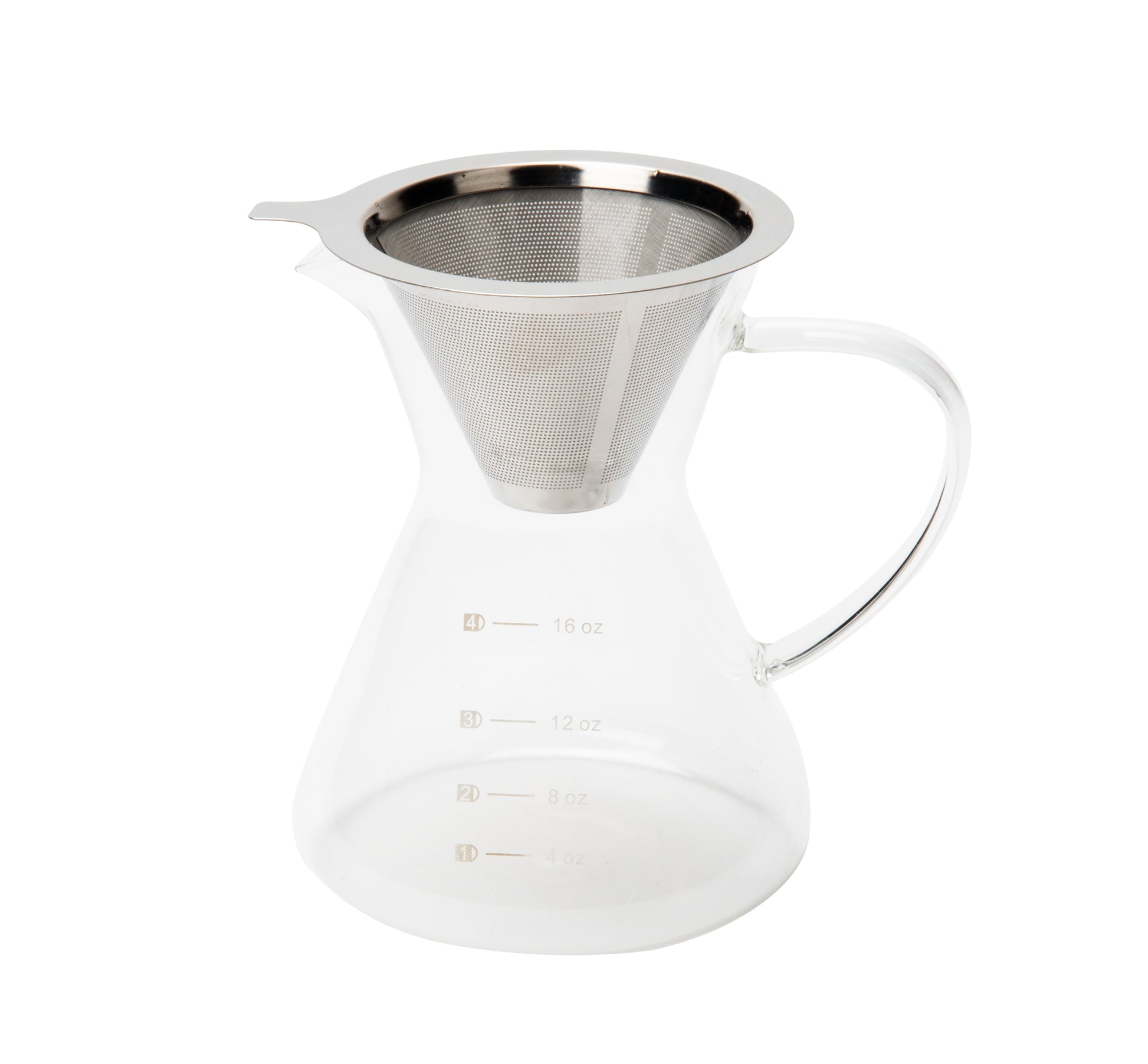 Mind Reader Pour Over Coffee Maker, 16 oz Capacity, Reusable