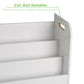 Mind Reader Sprout Collection, 3-Tier Kids Bookshelf with 3 Storage Compartments, Toyroom, Bedroom, Living Room Organizer, White