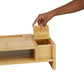 Mind Reader Bali Collection, Bamboo Monitor Stand and 6-Compartment Desk Organizer, Brown