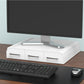 Mind Reader Monitor Stand, 3 Storage Drawers, Desktop Organizer, Riser, Office, 13.5"L x 13"W x 4"H